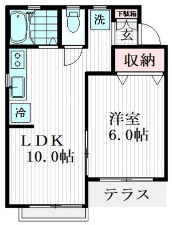 アビタシオン1の物件間取画像